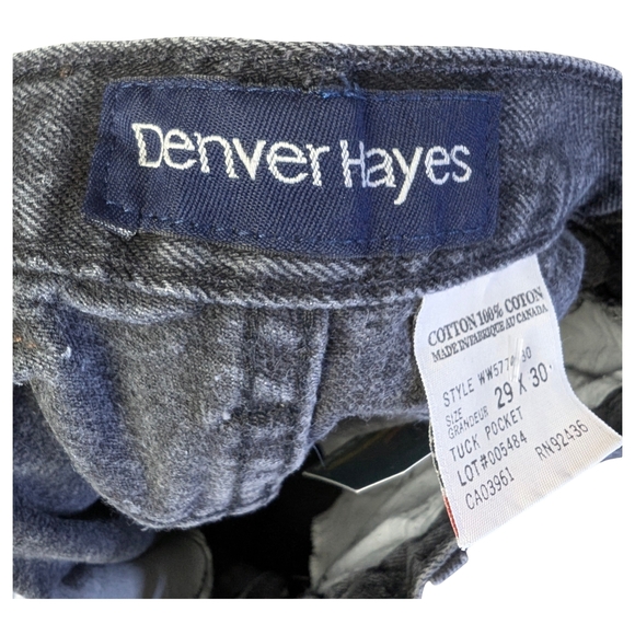 Vintage Denver Hayes Western High Rise Black Jeans | Made in Canada | 27" Waist - Picture 9 of 10